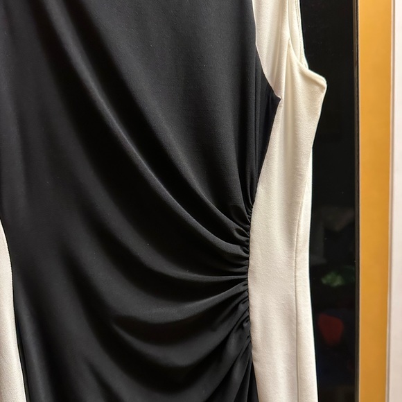NWOT LAUREN RALPH LAUREN SLEEVELESS MIDI DRESS. TWO TONE. - Picture 9 of 9